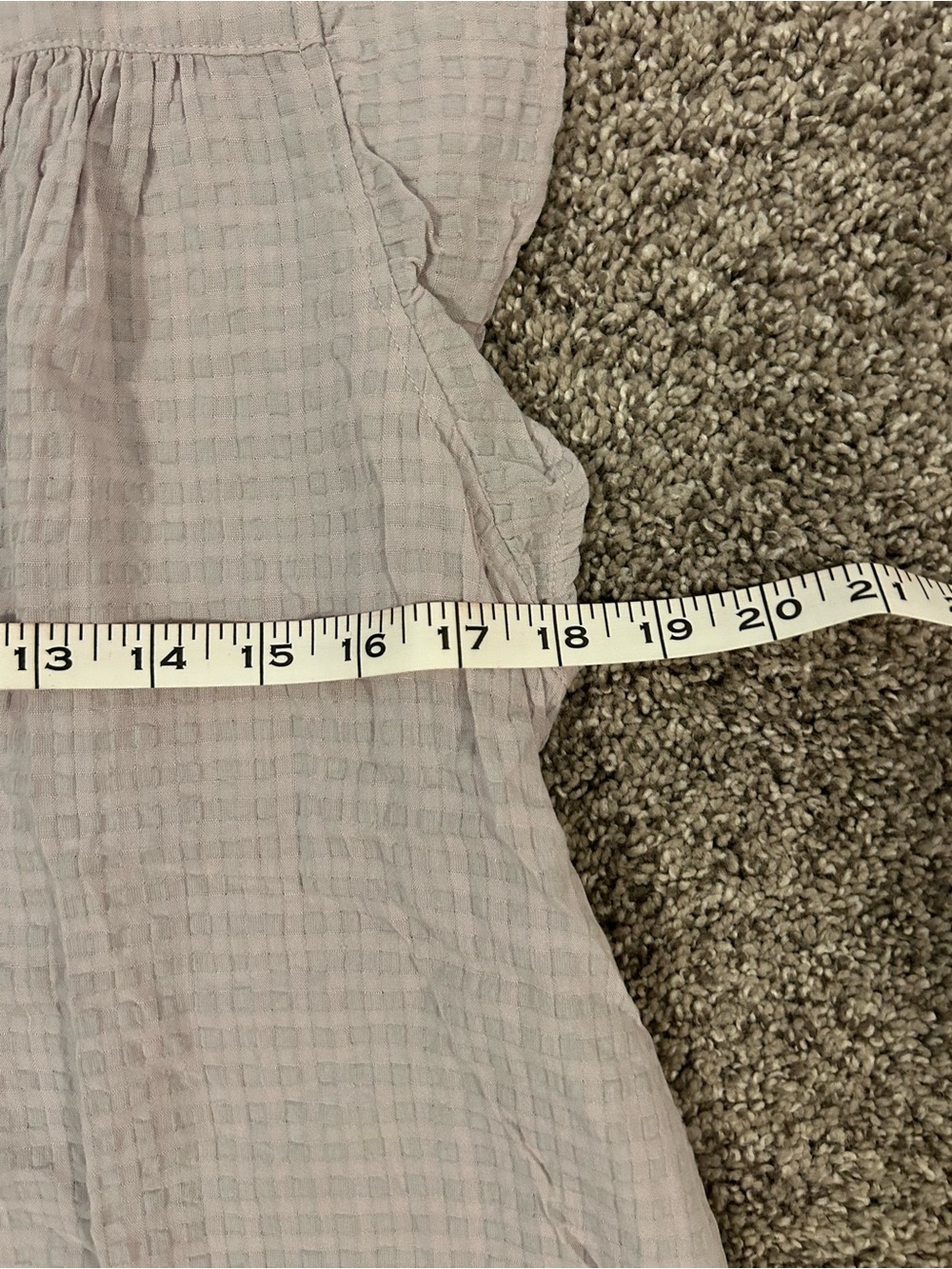 Lovestitch Light Gray Cap Sleeve Textured Women's Top - Picture 6 of 8